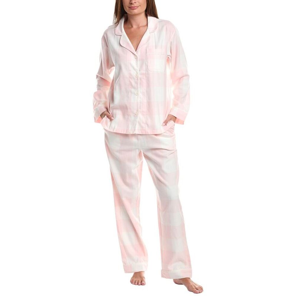 Bedhead Womens  2Pc Flannel Pajama Set, Black